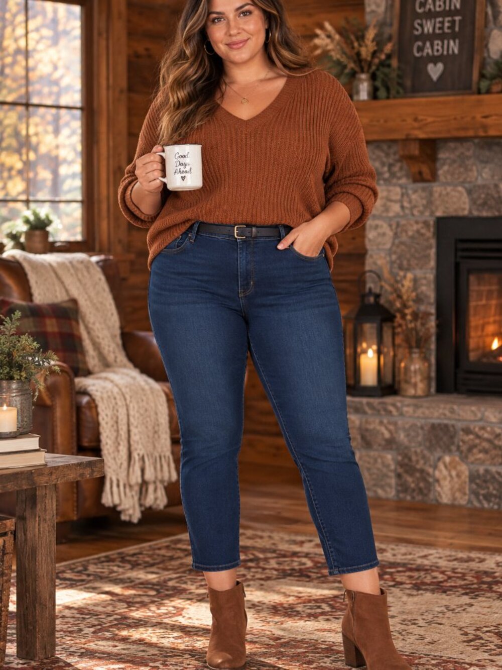 Old Navy Jeans Plus Size 30 Dark Blue Mid Rise Power Slim Straight Stretch🆕🍂